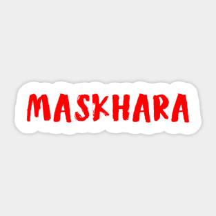 Maskhara Sticker